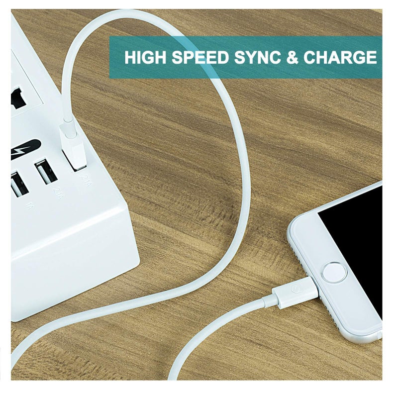 Sundix iPhone Charger, 4Pack 6FT Lightning to USB Charging Cable Cord Compatible with iPhone 13 12 11 Pro 11 XS MAX XR X 8 8Plus 7 7Plus 6 6Plus 6S 6SPlus 5 5S SE (S-06WH) - Image 4